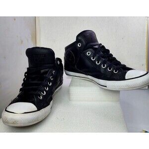 Converse Chuck Taylor All Star Leather Low Top Black Sneakers Men's Sz 10 EUR 44
